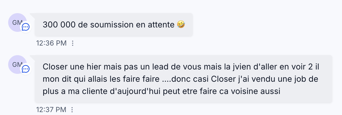 300 000 $ de soumissions en attente